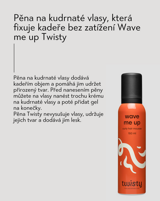 Pěna pro kudrnaté vlasy Wave me up Twisty pro fixaci kadeří bez zatížení - 4