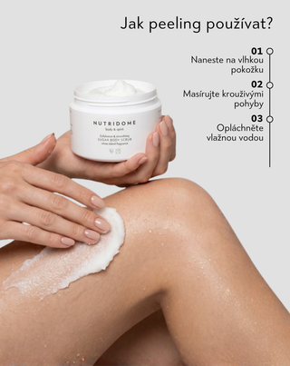 Cukrový peeling scrub na tělo vyhlazující pokožku Nutridome 250 g - 3