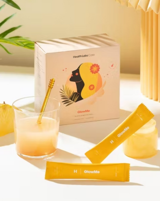 Kolagen k pití GlowMe s příchutí ananasu a manga Health Labs Care 30 sáčků - 3