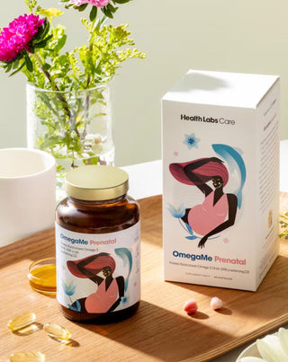 OmegaMe Prenatální mastné kyseliny Omega 3 DHA a EPA z ryb s vitamínem D3 Health Labs Care