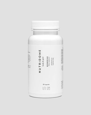 Berberin HCl tablety snižující cholesterol, cukr a tak Nutridome 60 kapslí