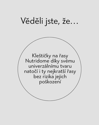 Odolné a precizní kleštičky na řasy Nutridome - 3