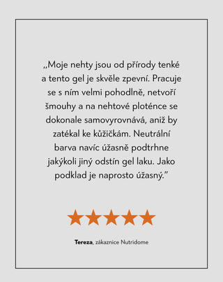 Stavební gel na gel lak UV/LED pro modeláž a prodlužování Nutridome - 3