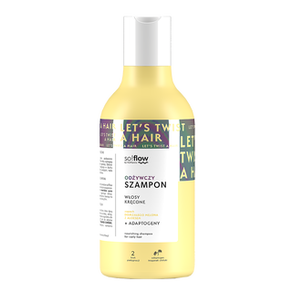 Výživný šampon pro kudrnaté vlasy se zralou melounovou vůní s aloe so!flow - 1