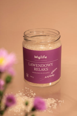 Koupelová sůl do hořčíku se solí Epsom a esenciálním olejem Levandulová relaxace Mglife - 3