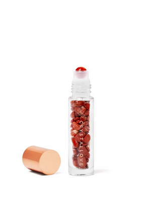 Lahvička s olejem s krystaly – červená Crystallove jaspis - 1