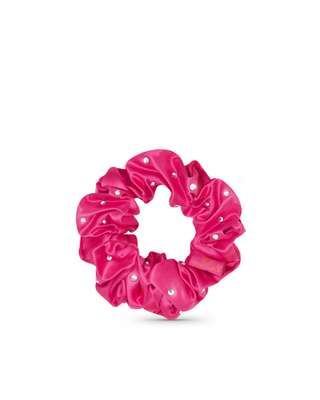 Hedvábné čelenky do vlasů s krystaly – hot pink Crystallove - 3