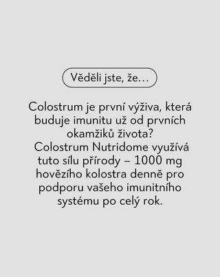 Colostrum 1000 mg/den na imunitu, hovězí kolostrum s vitamíny a minerály Nutridome 60 ks - 3