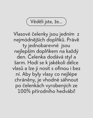 Hedvábná čelenka do vlasů vyrobená ze 100% přírodního hedvábí zelená Twisty - 4