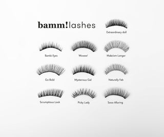 Umělé řasy na 2D pásu pro vícenásobné použití, měkké a lehké Bambi Eyes Bamm!Lashes - 5