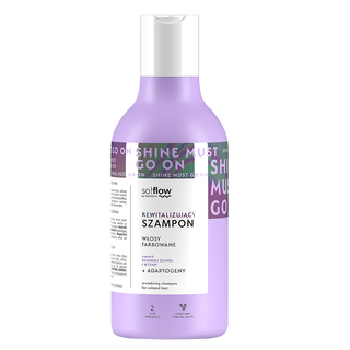 Revitalizační šampon pro barvené vlasy s výtažky z ostružin a švestek so!flow - 1