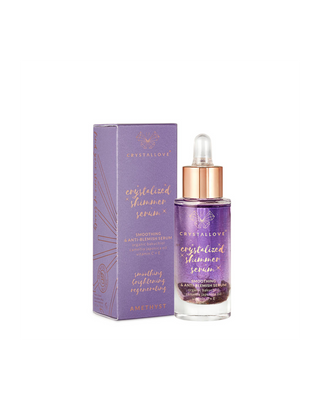 Pleťové sérum s ametystem a bakuchiolem - Amethyst shimmer serum Crystallove