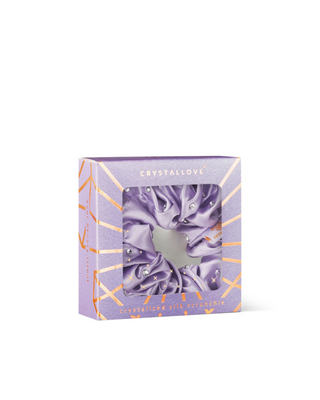 Hedvábné čelenky do vlasů s krystaly – lilac Crystallove - 4