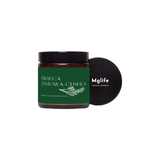 Veganská tuřínová svíčka Zimní chvíle s vůní borovice, cedru a ambry 120 ml MgLife - 4