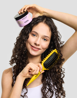 Sada krému na kudrny + kartáč na kudrnaté a vlnité vlasy pro definici kadeří Twisty - 2