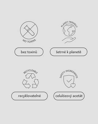 Sada velkých spon do vlasů Twisty - mramorová a černá 2 ks