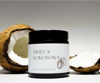 Veganská svíčka na tuřín s bavlněným knotem s vůní kokosu 120 ml MgLife - 3