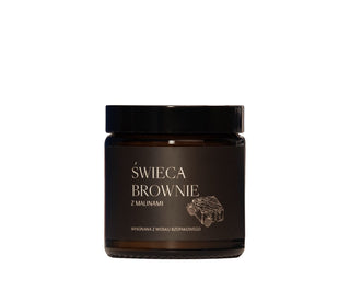 Veganská tuřínová svíčka s vůní brownie a maliny 120 ml MgLife - 1