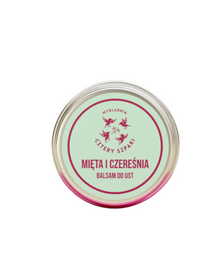 Balsam do ust Mięta i Czereśnia Mydlarnia Cztery Szpaki - 1