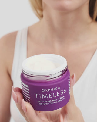 Hydratační krém na noc Timeless vhodný na vrásky s pupečníkem asijským Orphica - 5
