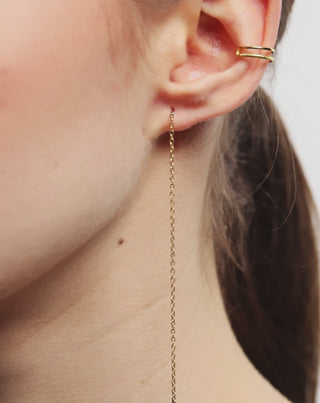 Vergoldete Ohrringe mit natürlichen Steinen Lapislazuli Ohrring-Set Mys_2 - 6