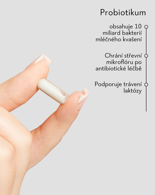 Probiotika s 10 miliardami bakterií mléčného kvašení a vlákninou PRO 10 BIOTIC Nutridome 60 kapslí - 2