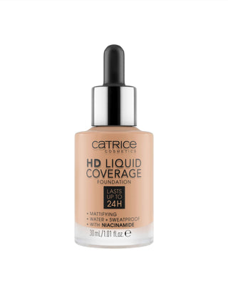 HD Liquid Coverage pokrývající make-up až 24 hodin teplá béžová 040 Catrice
