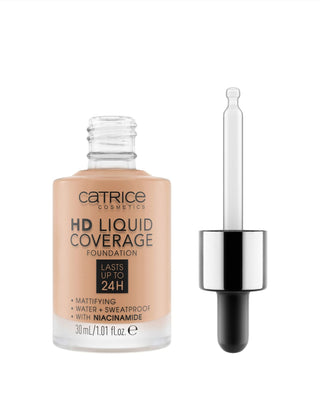 HD Liquid Coverage pokrývající make-up až 24 hodin teplá béžová 040 Catrice