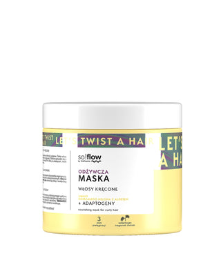 Výživná maska pro kudrnaté vlasy se zralou vůní melounu s aloe so!flow - 1