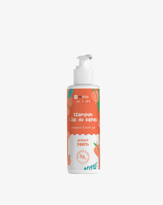 Šampon 2 v 1 a tělový mycí gel pro děti s vůní broskve HiSkin - 1