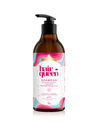 Přírodní šampon pro středně porézní vlasy s nahými a šalvějovými extrakty Hair Queen