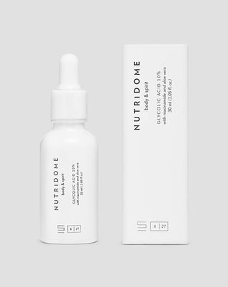 Kyselina glykolová 10% s niacinamidem a aloe, regenerační sérum vyrovnávající tón pleti Nutridome - 3