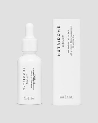 Mandlová kyselina 30% revitalizační pleťové sérum s provitaminem b5 a makadamovým olejem Nutridome - 2