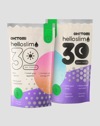 30denní detox čistící čaje na den i noc Hello Slim Oh!Tomi - 1