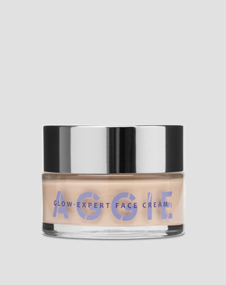 Rozjasňující krém Aggie pro suchou pokožku redukuje zarudnutí a poskytuje glow efekt
