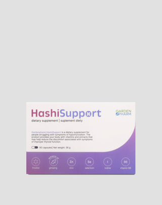 Doplněk stravy při hypotyreóze a Hashimotově nemoci HashiSupport Gardenpharm 60 kapslí - 1