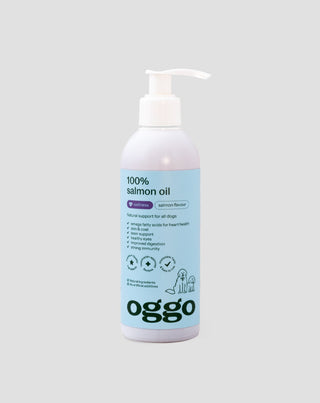 Lososový olej 100% doplňkové krmivo pro psy na imunitu a energii Oggo 250 ml - 1
