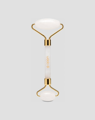 Roller na masáž obličeje z bílého jadeitu, redukující oční stíny a otoky Uddo