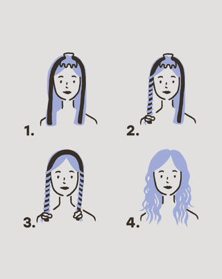 Hedvábný váleček pro natáčení vlasů bez tepla Feel (no) heat Twisty