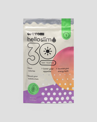 Detoxikační čaj na den detox těla během 30 dnů ovocný a bylinný Hello Slim Oh!Tomi - 1