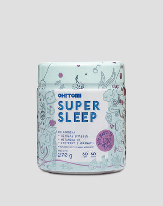 Melatoninové želé na spánek s vitamíny pro děti a dospělé třešně Super Sleep Oh!Tomi 60 kusů - 1