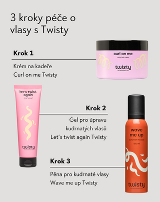 Hydratační a změkčující stylingový gel na kudrnaté vlasy bez zatížení Twisty - 3