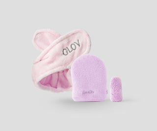 Vlasová páska nastavila dvě rukavice na odstranění make-upu a každodenní péči o pleť Glov - 1