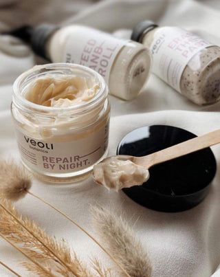 Noční krém na obličej s lipidovou ochranou Second skin Repair by night Veoli Botanica - 2