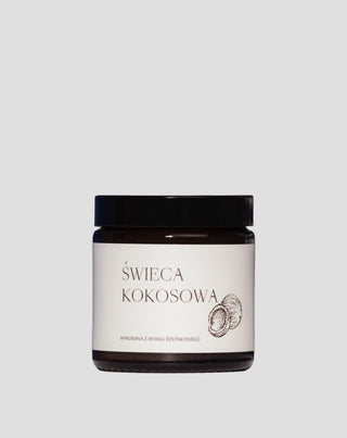 Veganská svíčka na tuřín s bavlněným knotem s vůní kokosu 120 ml MgLife - 1