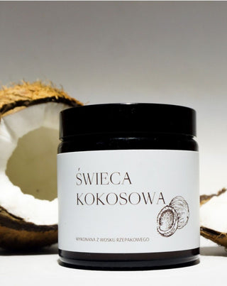 Veganská svíčka na tuřín s bavlněným knotem s vůní kokosu 120 ml MgLife - 3