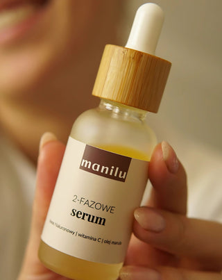 Dvoufázové noční sérum pro suchou pokožku s kyselinou hyaluronovou a vitamínem C Manil - 4