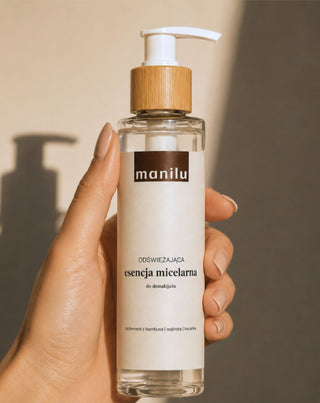 Osvěžující micelární esence pro odlíčení zklidňuje podráždění s D-panthenolem Manilu - 3