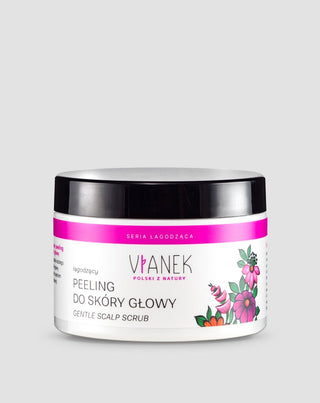 Zklidňující peeling na pokožku hlavy kyselinou salicylovou a cukrem proti lupům Vianek - 1
