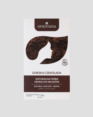 Přírodní barva na vlasy bio henna hořká čokoláda Orientana - 1